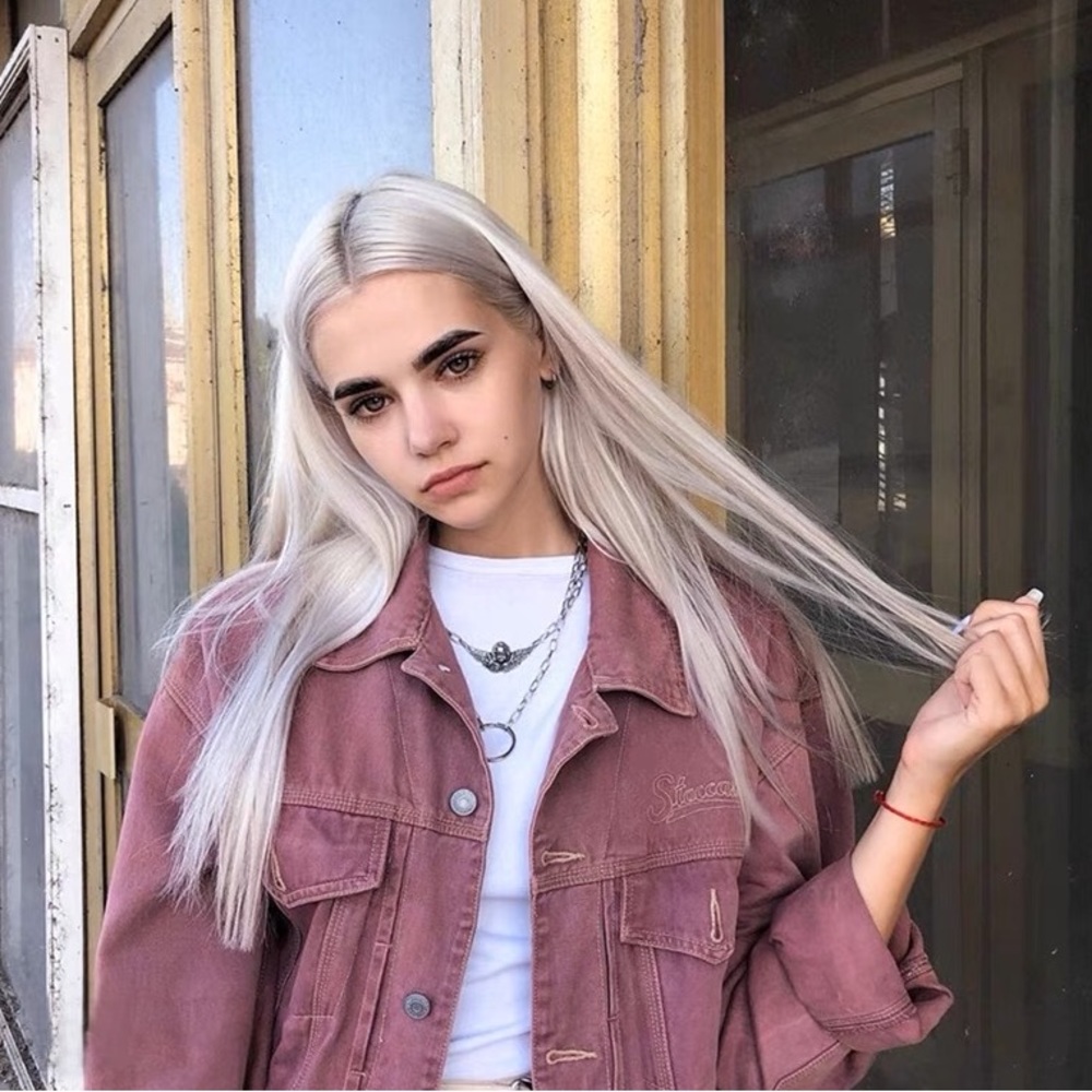 Magenta jean denim jacket